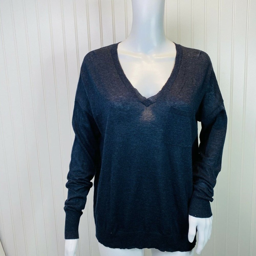 Isada & Co Lightweight Sweater Cotton Navy Blue